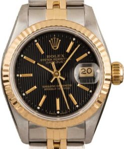 HandMade The Rolex Datejust 69173 Black Tapestry Dial 26MM