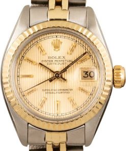 HandMade The Rolex Datejust 6917 Champagne Dial Two Tone Jubilee
