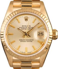HandMade The Rolex Ladies Datejust 69178 Champagne President