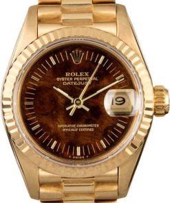 HandMade The Rolex Lady Datejust 69178 Wood Dial
