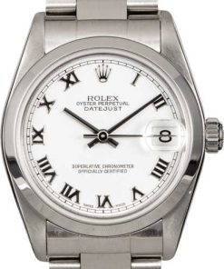 HandMade The Mid-Size Rolex Datejust 78240 White Roman