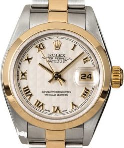 HandMade The Genuine Rolex Lady Datejust 79163 Ivory Pyramid Dial