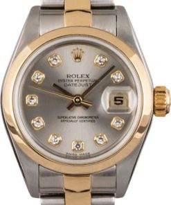 HandMade The Rolex Ladies Datejust 79163 Rhodium Diamond Dial