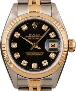 HandMade The Rolex Datejust 79173 Black Diamond Dial T