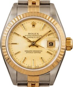 HandMade The Datejust Ladies Rolex 79173 Champagne