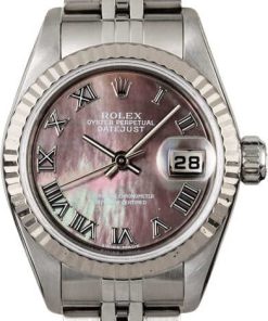HandMade The Rolex Lady Datejust 79174 Black Mother of Pearl