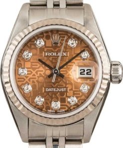 HandMade The Rolex Lady Datejust 79174 Salmon Diamond Jubilee Dial