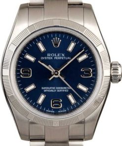HandMade The Ladies Rolex Oyster Perpetual 176210 Blue