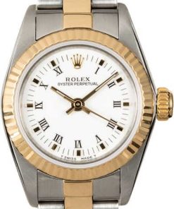 HandMade The Rolex Oyster Perpetual 67193 White Arabic Dial