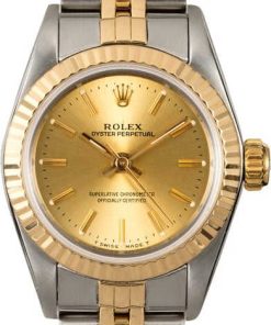 HandMade The Rolex Ladies Oyster Perpetual 67193 Certified