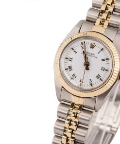 Alternative view of HandMade The Rolex Ladies Datejust 6719 White Roman Dial