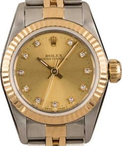 HandMade The Ladies Rolex Oyster Perpetual 67193 Two-Tone