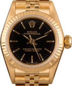 HandMade The Rolex Lady Oyster Perpetual 67198 Yellow Gold Jubilee
