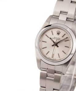 Alternative view of HandMade The Rolex Lady Oyster Perpetual 76080 Silver Dial