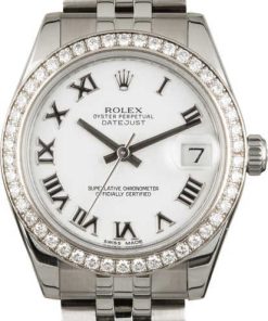 HandMade The Rolex Datejust 178384 White Roman Dial