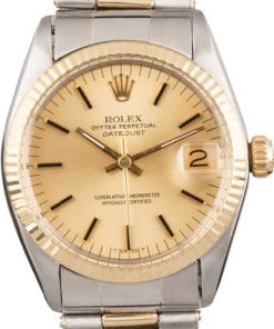 HandMade The Mid-Size Rolex Datejust 6827 Champagne Index Dial