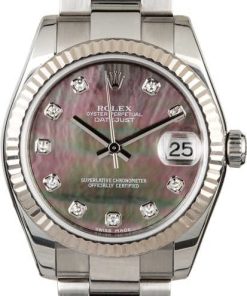 HandMade The Rolex Datejust 178274 Black MOP Diamond Dial
