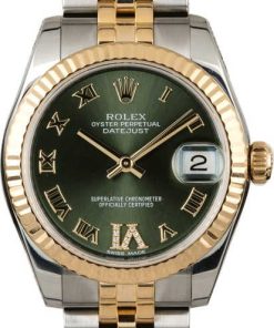 HandMade The Rolex Datejust 178273 Mid-size Olive Green Dial