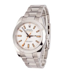 Alternative view of HandMade The Rolex Milgauss 116400 White Index Dial Steel Oyster