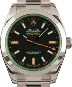 HandMade The Black Dial Rolex Milgauss 116400V w/ Green Crystal T