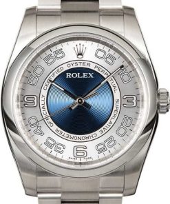 HandMade The Certified Rolex Oyster Perpetual 116000 Concentric Blue Dial