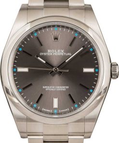 HandMade The Rolex Oyster Perpetual 114300 Dark Rhodium Index Dial