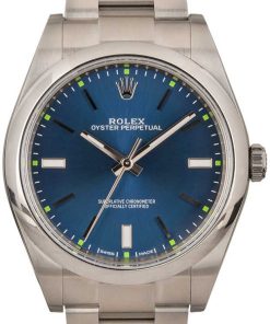 HandMade The Rolex Oyster Perpetual 114300 Blue Index Dial