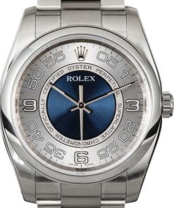 HandMade The Rolex Oyster Perpetual 116000 Concentric Blue Dial