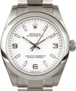 HandMade The Mid-Size Rolex Oyster Perpetual 177200 White Dial