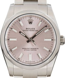 HandMade The Rolex Oyster Perpetual 34 Ref 124200 Pink Dial