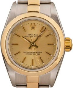 HandMade The Ladies Rolex Oyster Perpetual 67183 Steel & 18k Gold