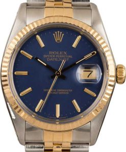 HandMade The Rolex Datejust 16013 Blue Dial Oyster Perpetual