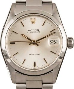HandMade The Rolex OysterDate 6466 Silver Dial t