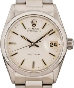 HandMade The Rolex OysterDate Precision 6466 Silver Dial