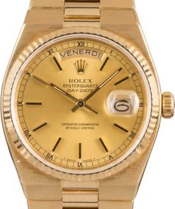 HandMade The Rolex OysterQuartz Day-Date 19018 Italian Day Wheel