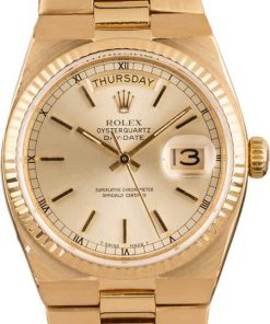 HandMade The Rolex OysterQuartz Day-Date 19018 Champagne Index