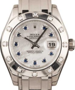 HandMade The Rolex Pearlmaster 80319 Blue Sapphires