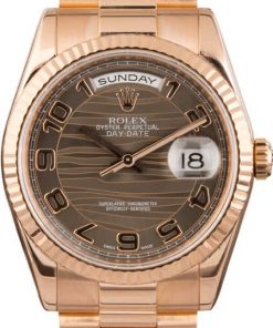 HandMade The Rolex President 118235 Bronze Wave Dial