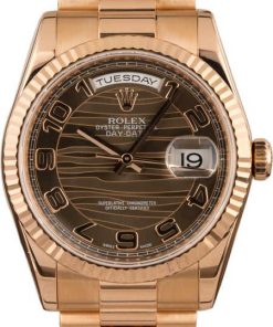 HandMade The Rolex President 118235 Bronze Wave Dial
