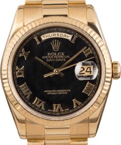 HandMade The Rolex Day-Date 118238 Black Pyramid Roman Dial
