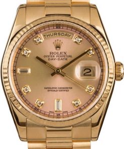 HandMade The Rolex 118238 President Pink Diamond Dial