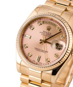 Alternative view of HandMade The Rolex 118238 President Pink Diamond Dial