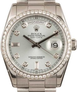 HandMade The Rolex Platinum President 118346 Diamond Dial & Bezel T