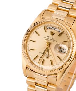 Alternative view of HandMade The Rolex President 1803 Champagne 'Pie Pan' Dial