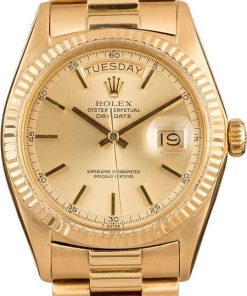 HandMade The Rolex President 1803 'Pie Pan' Champagne Dial