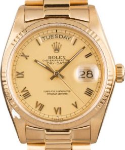 HandMade The Rolex President 18038 Champagne Roman Dial