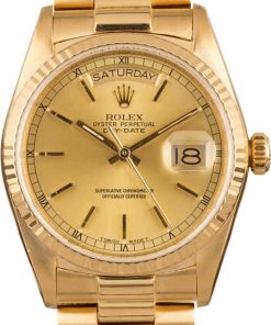 HandMade The Rolex President 18038 Champagne Index