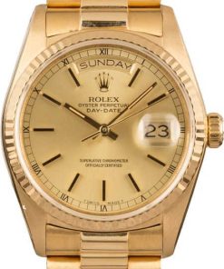 HandMade The Rolex President 18038 Champagne Index