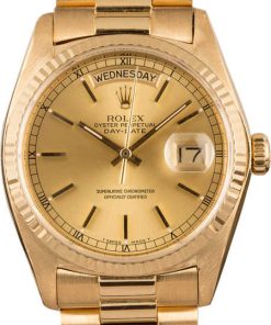 HandMade The Rolex 18038 President 18k Yellow Gold T