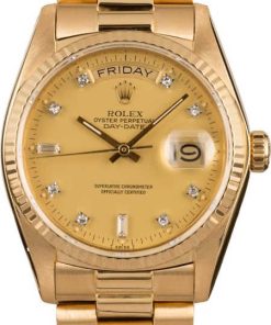 HandMade The Rolex President 18038 Diamond Dial Certified